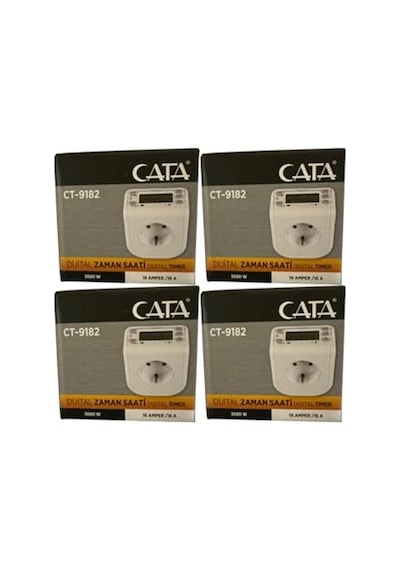Ayrex Cata Ct-9182 Dijital Zaman Saati, 3680w, 16 Amper, Beyaz Ct-9182