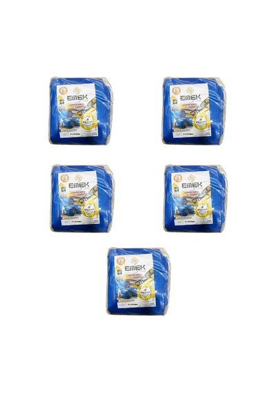 Emek Çadır Kumaşı Branda Tente Uv Güneşlik Gölgelik Koruma Yağmur Su Geçirmez - 4x10 Metre - 5 Paket