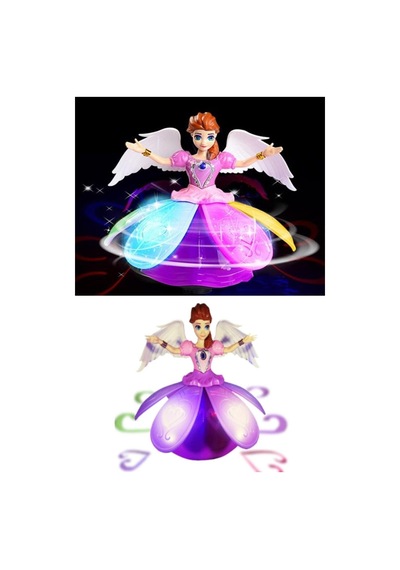 Frozen Elsa Angel Girl Dans Eden Sesli Işıklı Şarkı Söyleyen Pilli Oyuncak Bebek