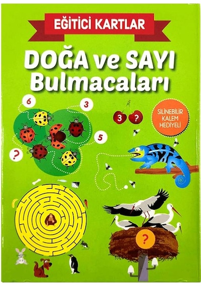 Doğa Ve Sayı Bulmacaları Eğitici Oyun Kartları - Etkinlik Kartlar