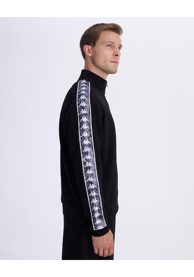 Kappa Authentic 222 Banda Pulliogt Erkek Siyah Regular Sweatshirt