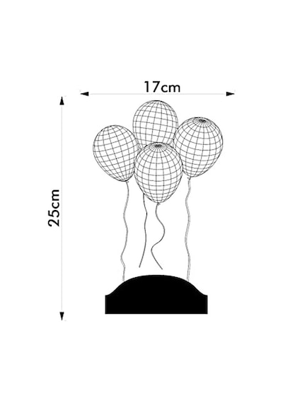 3 Boyutlu 3d Görünümlü Balon Led Lamba Diğer