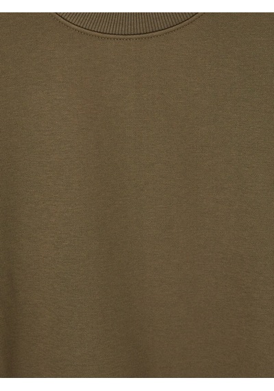 Lcw Vision Haki Bisiklet Yaka Erkek Kalın Sweatshirt