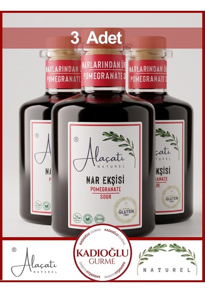 Alaçatı İtalyan Şişe Nar Ekşisi 300 Gr X 3 Adet