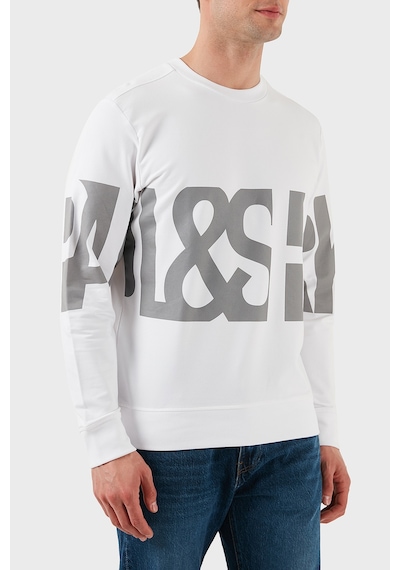 Paul & Shark Erkek Sweat 24411862 010 Beyaz Beyaz