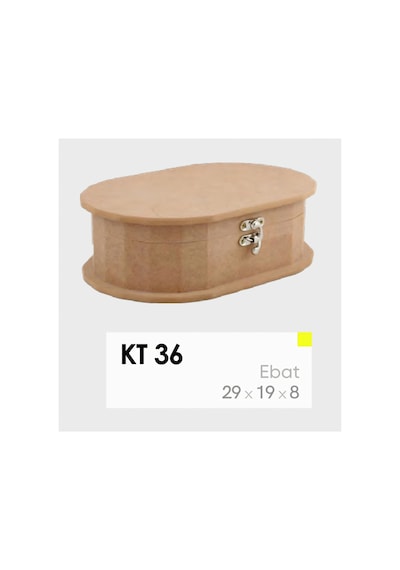 Xl Kilitli Ahşap Kutu Boyanabilir Mdf Büyük Takı & Özel Eşya Saklama Kutusu 29x19x8 Cm