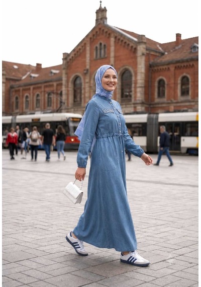 Hb Harma Time Butik Kadın Düğmeli Taş İşlemeli Bağcıklı Açık Mavi Kot Elbise Açık Mavi Açık Mavi Hb Harma Time Butik Kadın Düğmeli Taş İşlemeli Bağcıklı Açık Mavi Kot Elbise Açık Mavi Açık Mavi