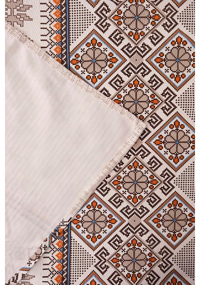 Vizon Etnik Desenli Çift Kişilik Baskılı Pike & Yatak Örtüsü 200x230 Cm Diğer
