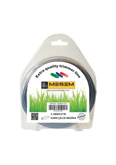 Meşem Misina İpi Kare Çelik 3.5 Mm x 37 Mt