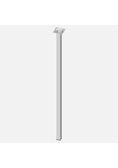 Regalux Masa Ayağı, Çelik Boru Kare, 800mm, Beyaz Diğer