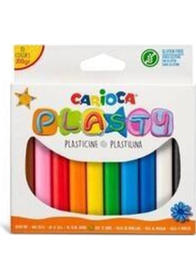 Carioca Plasty Kurumayan Oyun Hamuru 10 Renk - 200 Gr