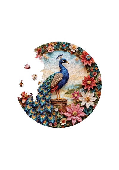 Ahşap Puzzle Yetişkin - Çiçek Açan Zarafet - 252 Parça, 29 X 29 Cm - Yapıştırıcı Folyo Dahil - Benzersiz Şekilli Parçalar & Özel Figürler - A1-15