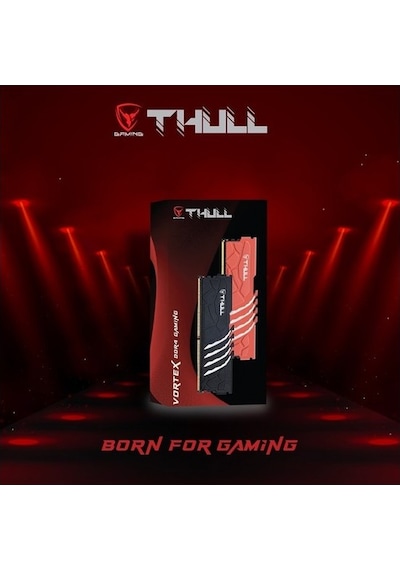 Thull Vortex 16gb 5600mhz Cl46 1.1v Siyah Soğutuculu Ddr5 Udımm Ram Thl-pcvtx44800d5-16g-b