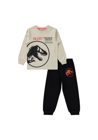 Jurassıc World Jurassic World 2-9 Yaş Pijama Takımı - Ekru Ekru-siyah
