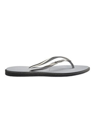 Crocs Havaianas Slim Point Kadın Plaj Terliği 4149584 Gümüş