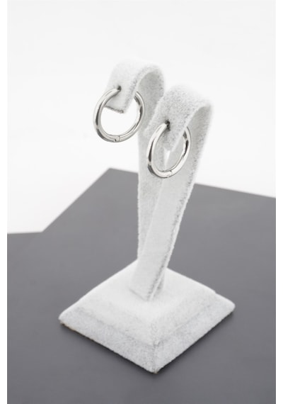 Kadın Çelik Basic Klipsli 1.5 cm Halka Küpe Çok Renkli