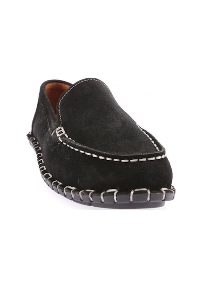 Dgn 603-23y Kadin Dikiş Detayli Loafer Ayakkabi 603-2109-R1680 Siyah