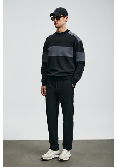 Lufian Pıeces Erkek Sweatshirt Siyah Siyah 112030189100100 Siyah