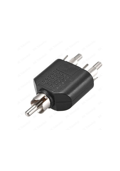RCA Erkek to 2 RCA Erkek Dönüştürücü Adaptör