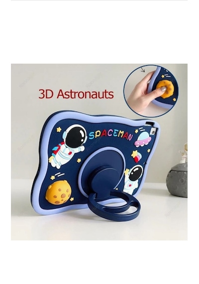 Xiaomi Mi Pad 7 / 7 Pro 11.2inç 2025 Spaceman Standlı Çocuklara Özel Karakterli Kılıf Arka Kapak