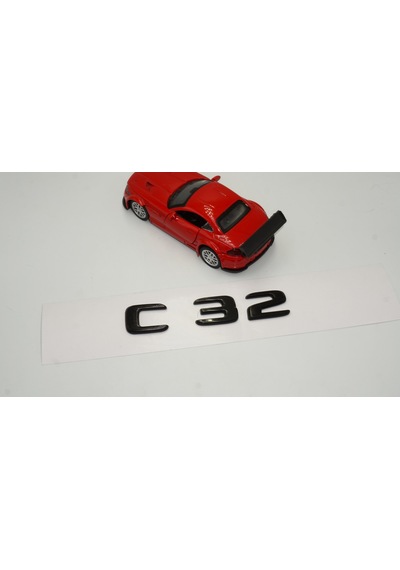 C 32 Bagaj Parlak Siyah ABS 3M 3D Yazı Logo