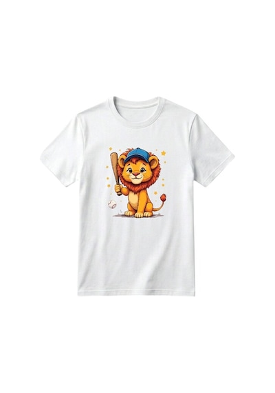 Erdem Kıds Unisex Kız Erkek Çocuk Baskılı Bisiklet Yaka Kısa Kollu Pamuklu Günlük T-shirt Playıng Baseball Lıon Beyaz Playıng Baseball Lıon Beyaz Erdem Kıds Unisex Kız Erkek Çocuk Baskılı Bisiklet Yaka Kısa Kollu Pamuklu Günlük T-shirt Playıng Baseball Lıon Beyaz Playıng Baseball Lıon Beyaz