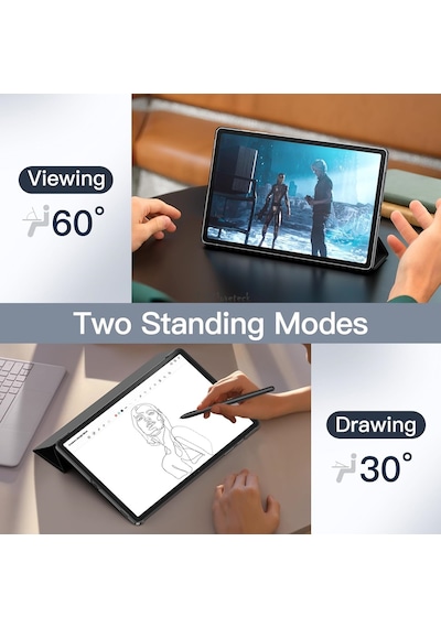 Samsung Galaxy Uyumlu Tab S9 Fe Plus 12.4" Kılıf Akıllı Smart Uyku Modlu