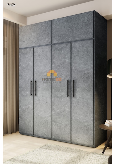 Yapışkanlı Folyo - Füme Granit Kaplama Folyosu - Mobilya Duvar Kapı - 120cm Genişlik - St671 120 X 700 Cm