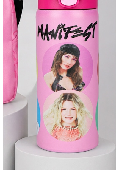 X Dekomus Lisanslı Manifest Toz Pembe Collection Termoslu Beslenme Çantası Ve 600 Ml Çelik Matara Seti Altın