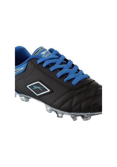 Slazenger HUGO KR Erkek Halı Saha Siyah / Mavi Futbol Ayakkabısı