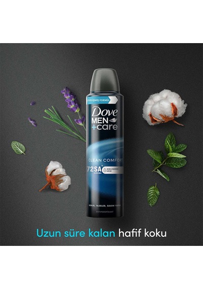 Dove Men +care Advanced Erkek Deodorant 72 Saat Koruma Clean Comfort 150 Ml