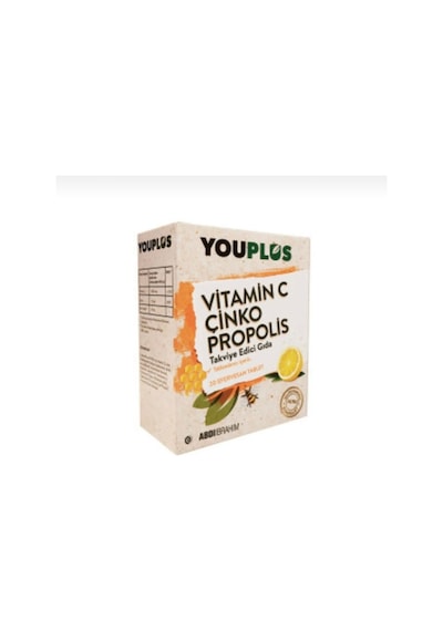 Youplus Vitamin C Çinko Propolis 20 Efervesan Tablet 2 Adet
