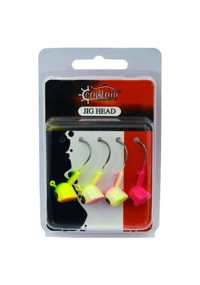 Captain Jig Head Bastet 4lü Mix Set Kesik Kafa Jig Head 14 Gr