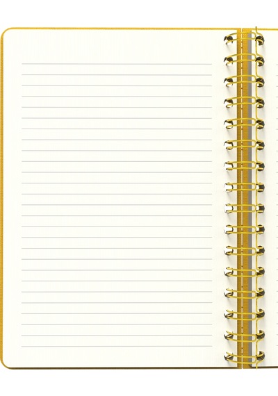 Melimelek Çizgili Defter Hardal Bez Ciltli - Ceyda Düvenci Hardal
