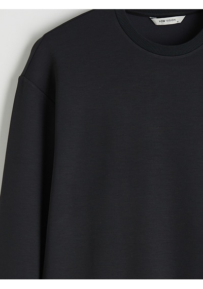 Lcw Vision Antrasit Bisiklet Yaka Erkek Sweatshirt