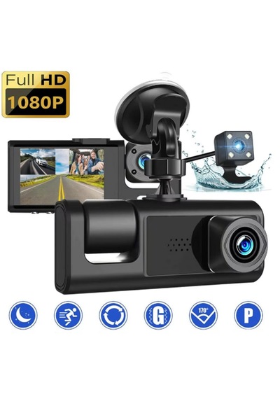1080p Full Hd Çözünürlük 3 Kameralı Araç İçi Seyir Ve Arka Kamera