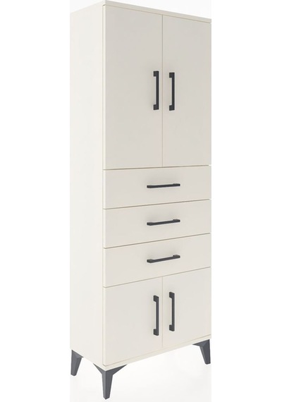 Arges Dolap 3 Raflı 3 Çekmeceli 4 Kapaklı 60x30x163 Aytaşı-ay... Aytaşı