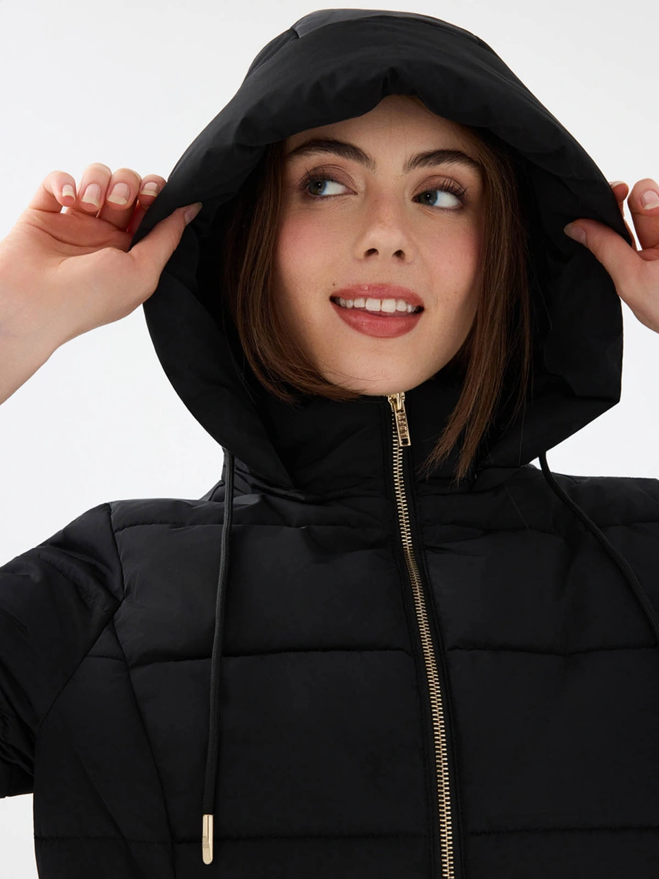 Loft Regular Fit Siyah Kadın Mont Lf2041091 Siyah