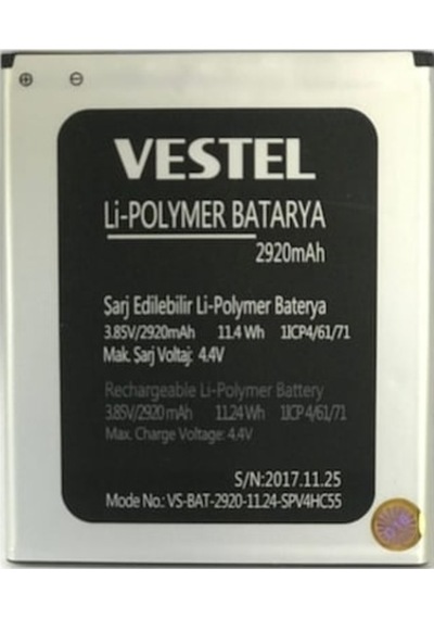 Vestel Uyumlu Venüs 5530 Vs-Bat-2920-11.24 Batarya Pil