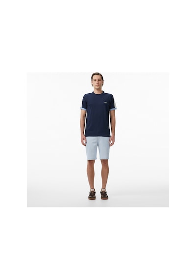 Lacoste Erkek Regular Fit Bisiklet Yaka Renk Bloklu Lacivert T-shirt