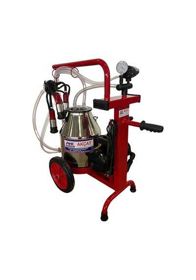 L-40 Tek Sağım Kuru Sistem 30 Lt Krom Güğümlü Süt Sağım Makinesi