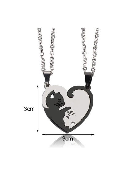 Best Friends Yin Yang Kedili Kolye Kalp Sevgili Çift Arkadaş Kolye Çok Renkli