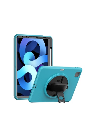 Apple İpad 2025 10.9 10.nesil A16 Kılıf Hand Strap Tablet Kılıfı - Turkuaz