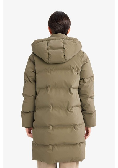 Defacto Regular Fit Kapüşonlu Fermuarlı Parka F2876ax25wnkh402 Haki-kh402