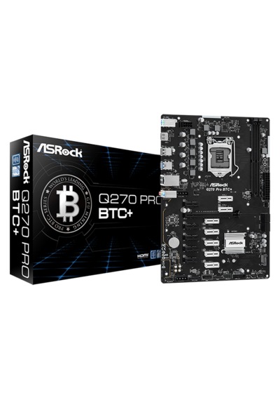 Asrock Q270 Pro Btc+ Lga 1151 Soket Anakart