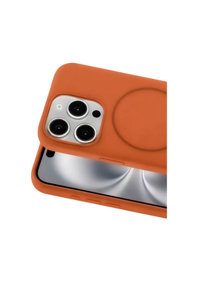 Apple iPhone Uyumlu 15 Pro Max Kılıf Jully Magsafe Kapak - Turuncu Bzsxx00 1