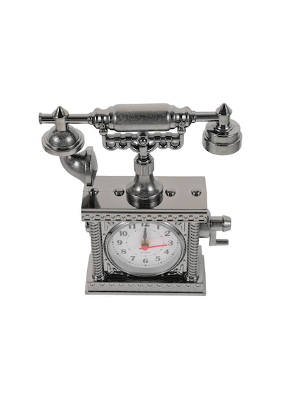 Nostaljik Telefon Tasarımlı Masa Saati Yüksek Sesli Alarm Renkli