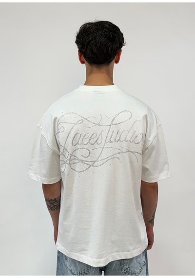 Zaee Signature Oversize Taş İşlemeli Tişört Çok Renkli