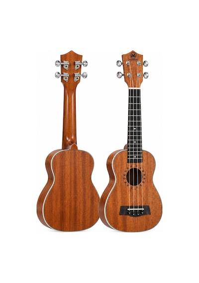 Maxword Mu-21 Pro Yüksek Kaliteli Maun Soprano Ukulele Seti