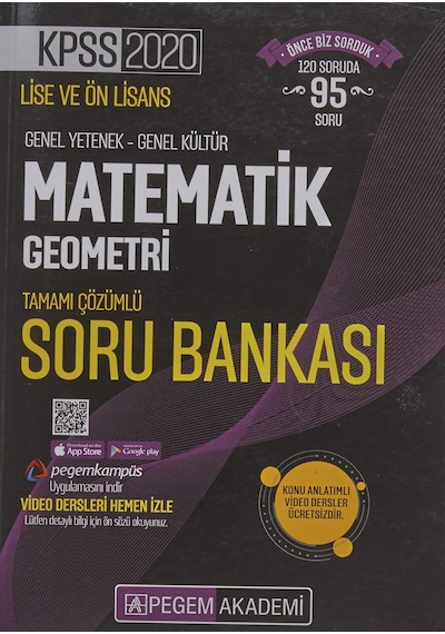 2020 Kpss Lise Ve Önlisans Genel Yetenek Genel Kültür Tamamı Çözümlü Soru Bankası Seti